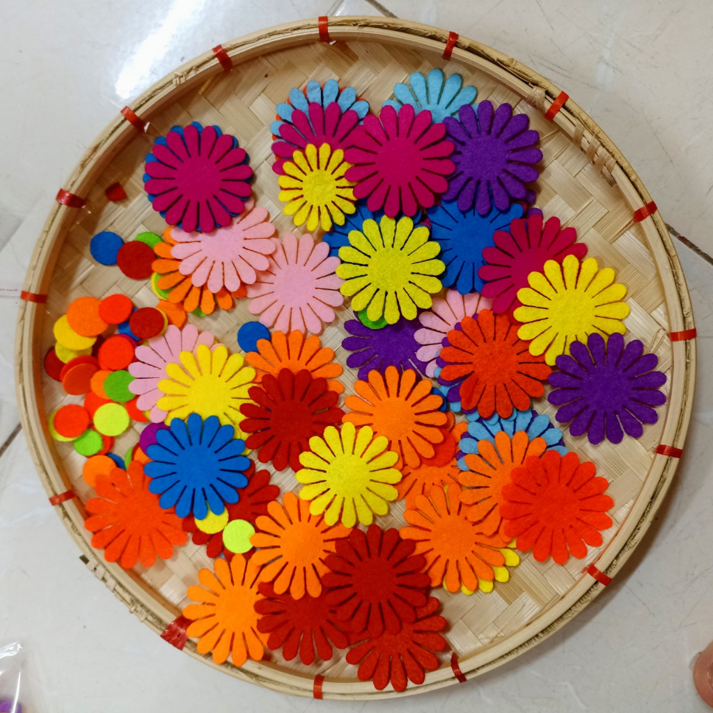 TÚI 25 HOA NỈ 12CM