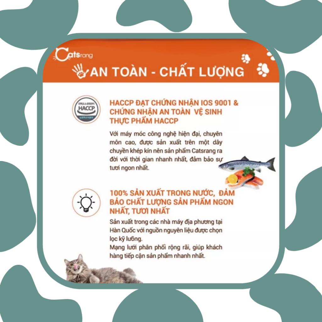 Thức ăn cho mèo Catsrang - thức ăn hạt dành cho mèo mọi lứa tuổi túi