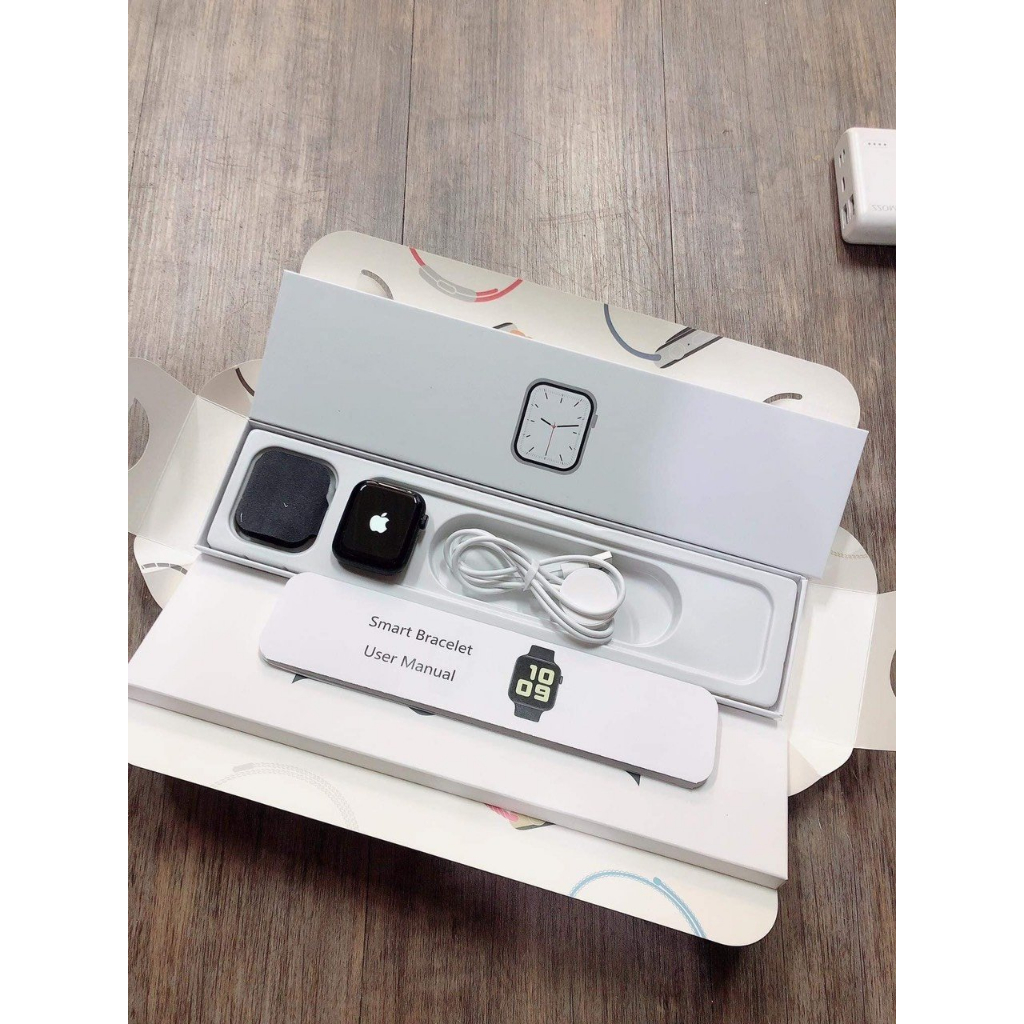 Đồng hồ thông minh seri-8 logo táo full chức năng chơi game sạc không dây