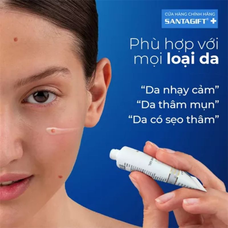 KE m Mụn SANTAGIFT - Trắng sáng - Ức chế sắt tố - Chống nắng - 20g