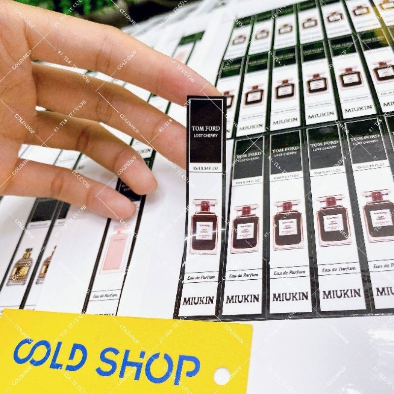 SET 80TEM DÁN CHAI NƯỚC HOA CHIẾT DUNG TÍCH 5ML.