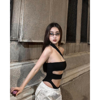 Bodysuit cut out 3 mảnh eo cao LINGER - Tipblu