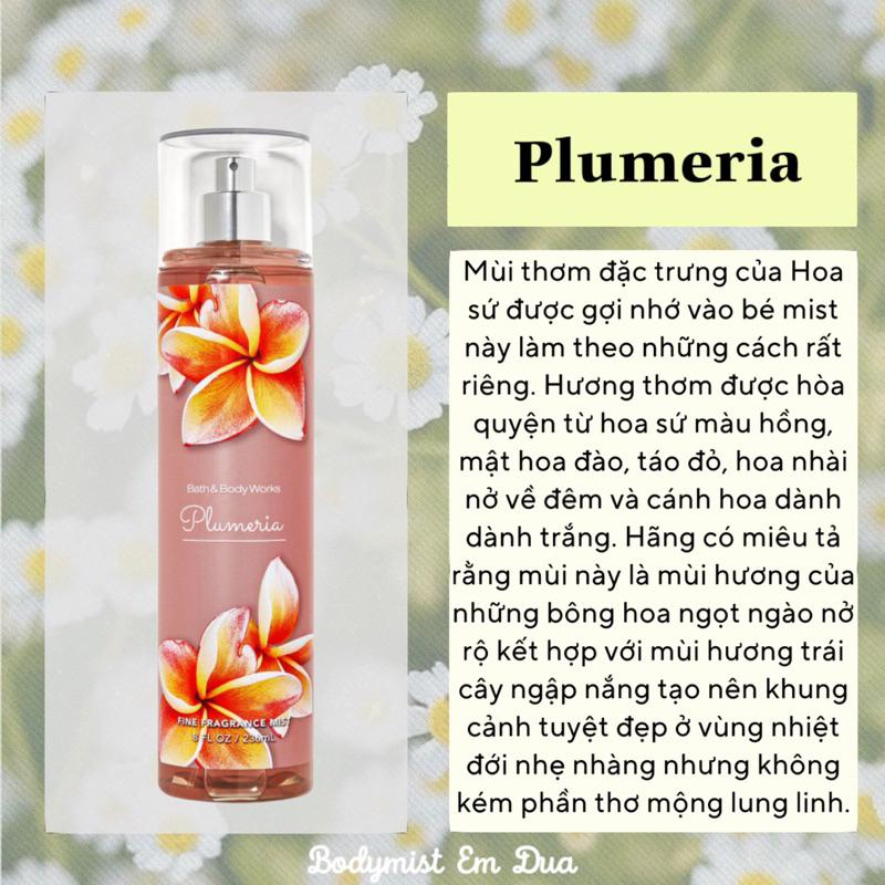 Xịt Thơm Toàn Thân - PLUMERIA