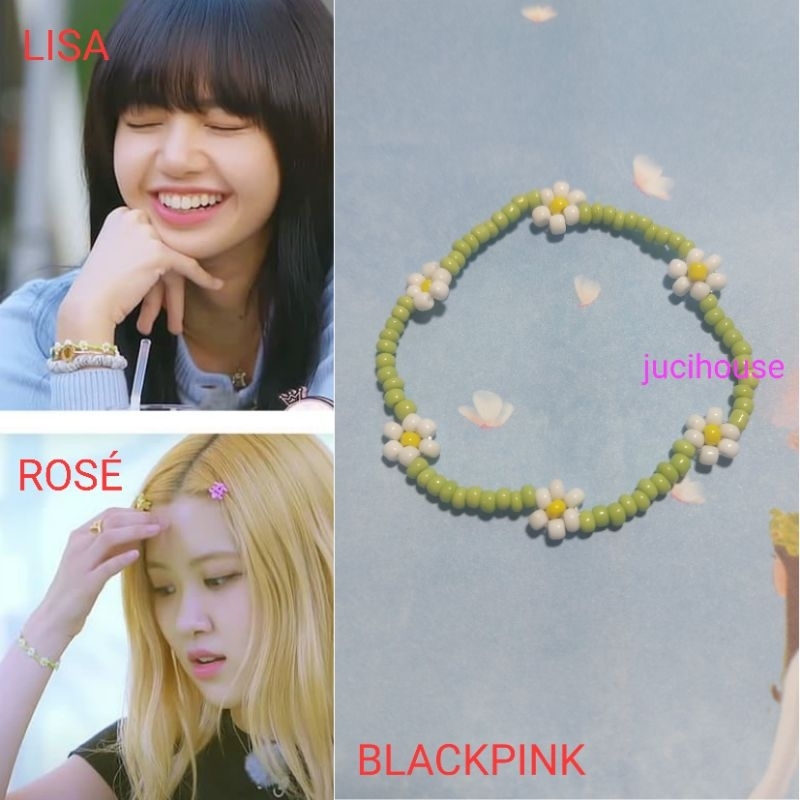 Vòng tay Lisa Rosé Blackpink handmade #jucihouse