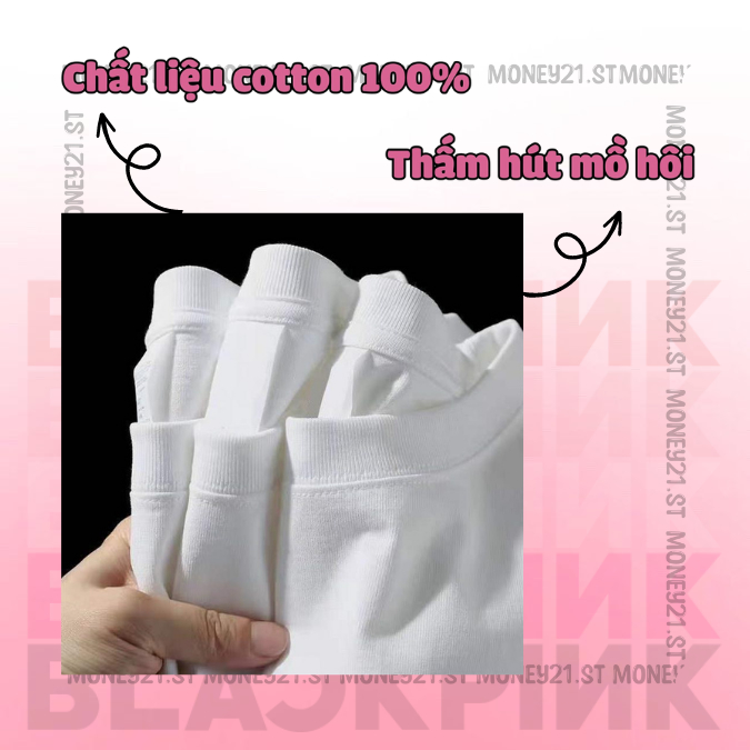 Áo Phông, Áo Croptop Blackpink Chất Liệu Cotton Thấm Hút Mồ Hôi Đi Concert