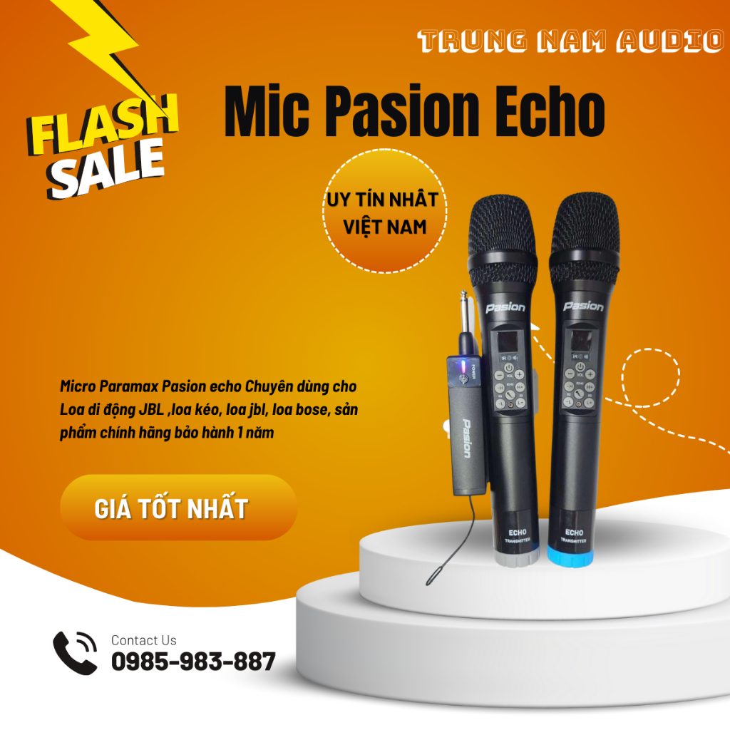 Micro Không Dây Paramax Pasion Echo Chính hãng Mới 100%