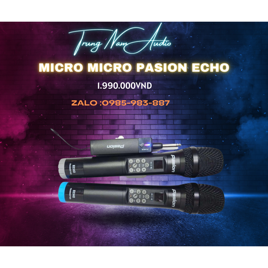 Micro Không Dây Paramax Pasion Echo Chính hãng Mới 100%