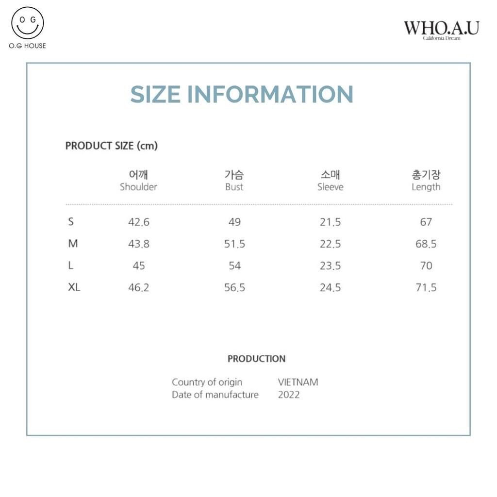 Áo thun WHO.A.U California USA.1849