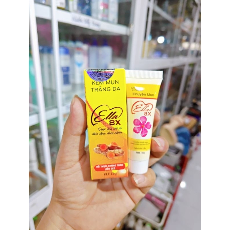 Kem Mụn, Thâm Trắng Da Ella 8X - Hết Mụn, Chống Thâm, Liền Sẹo