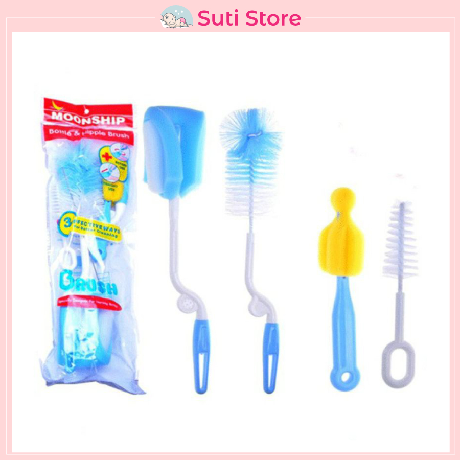 Bộ cọ rửa bình sữa 4 chi tiết tiện dụng