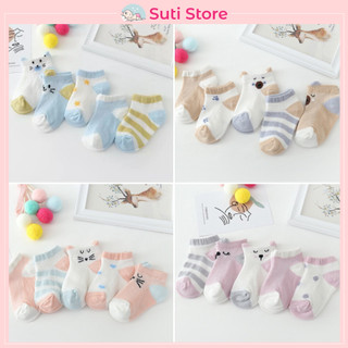 Set 5 đôi tất lưới đẹp dùng 4 mùa cho bé từ sơ sinh đến 2 tuổi