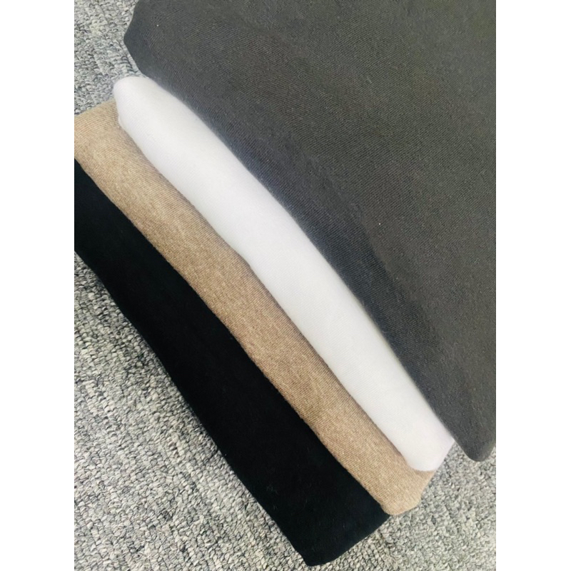 Áo cotton cổ lọ nam nữ, hàng dư