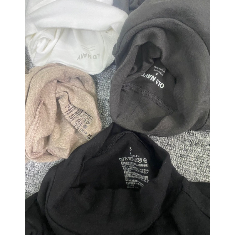 Áo cotton cổ lọ nam nữ, hàng dư