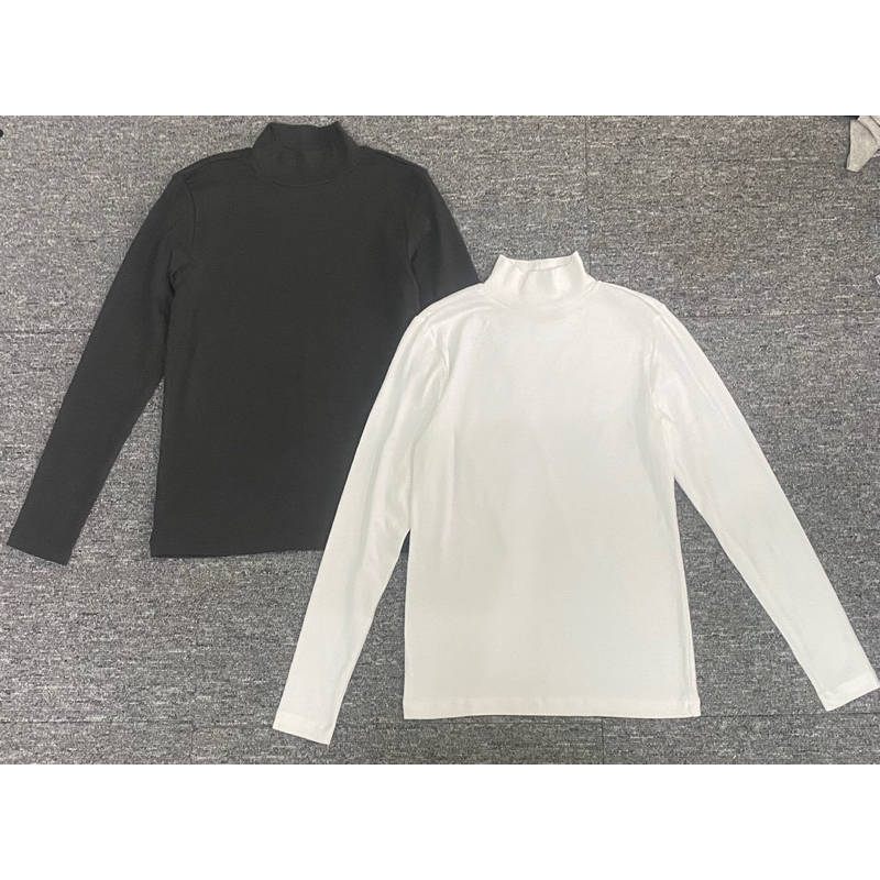 Áo cotton cổ lọ nam nữ, hàng dư