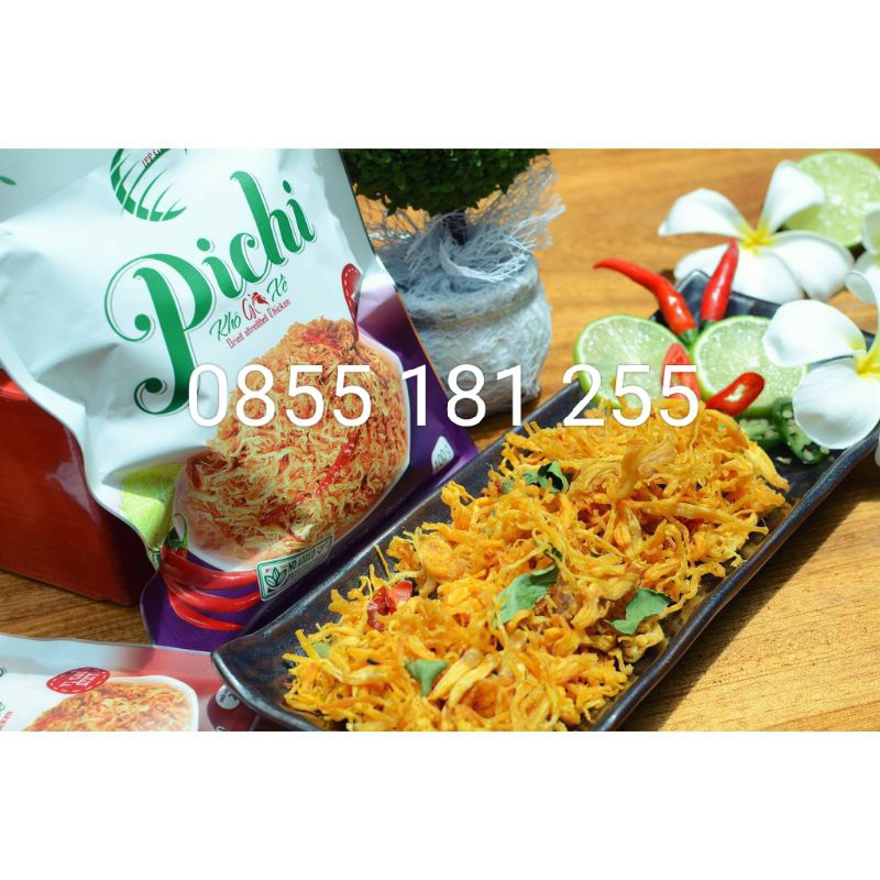Khô Gà Xé PICHI 50g (vị Cay Lá Chanh)