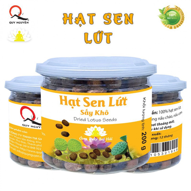 Hạt sen lứt  Quy Nguyên Thầy Tuệ Hải 200gram