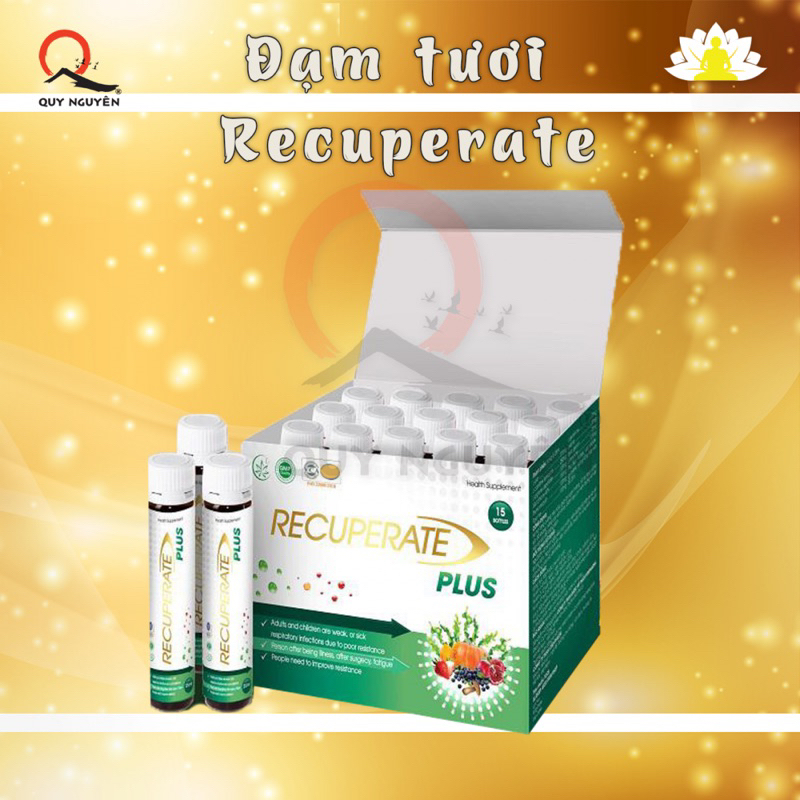 Đạm uống Recuperate Plus hộp 15 lọ Quy Nguyên phân phối