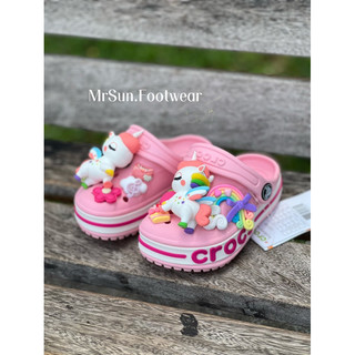 Sục Crocs bayan cho bé gái - xăng đan cho bé gái Màu hồng dâu