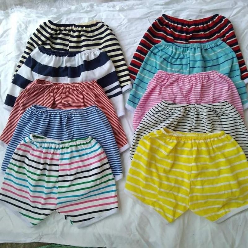 SÉT 10 QUẦN ĐÙI KẺ COTTON CHẤT DÀY ĐẸP CHO BÉ TRAI BÉ GÁI 5-18kg