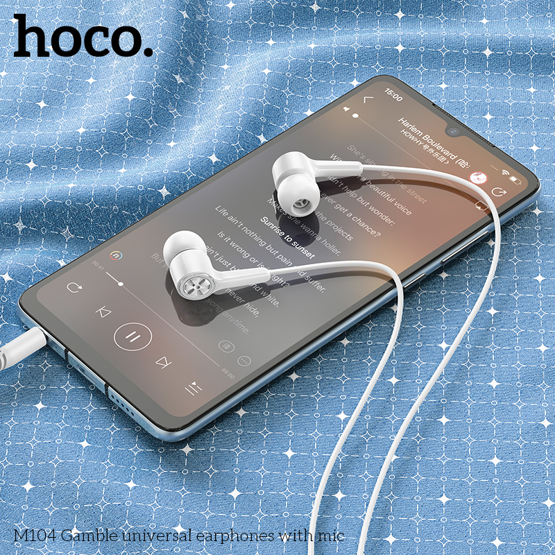 Tai Nghe Có Dây Hoco M104 Có Mic Bảo Hành 12 Tháng