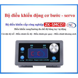 Bộ điều khiển phát xung 1động cơ step servo ZK-SMC01 CNCVietPro phát xung có lập trình cho động cơ bước và servo