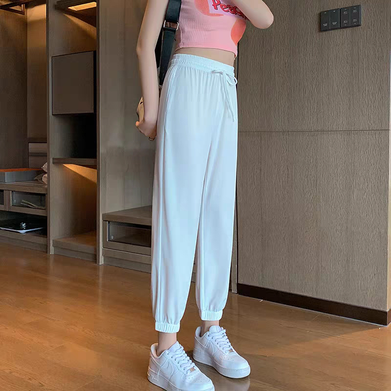 40-65kg Quần Jogger Nam Nữ ống rộng Bigsize lai thun thời trang unisex