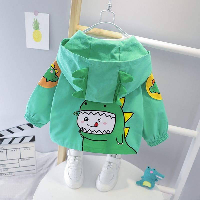 ÁO GIÓ MẪU kHỦNG LONG CÓ MÀO SIÊU XINH CHO BÉ 1-6 TUỔI