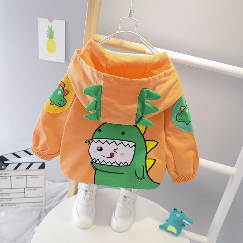ÁO GIÓ MẪU kHỦNG LONG CÓ MÀO SIÊU XINH CHO BÉ 1-6 TUỔI