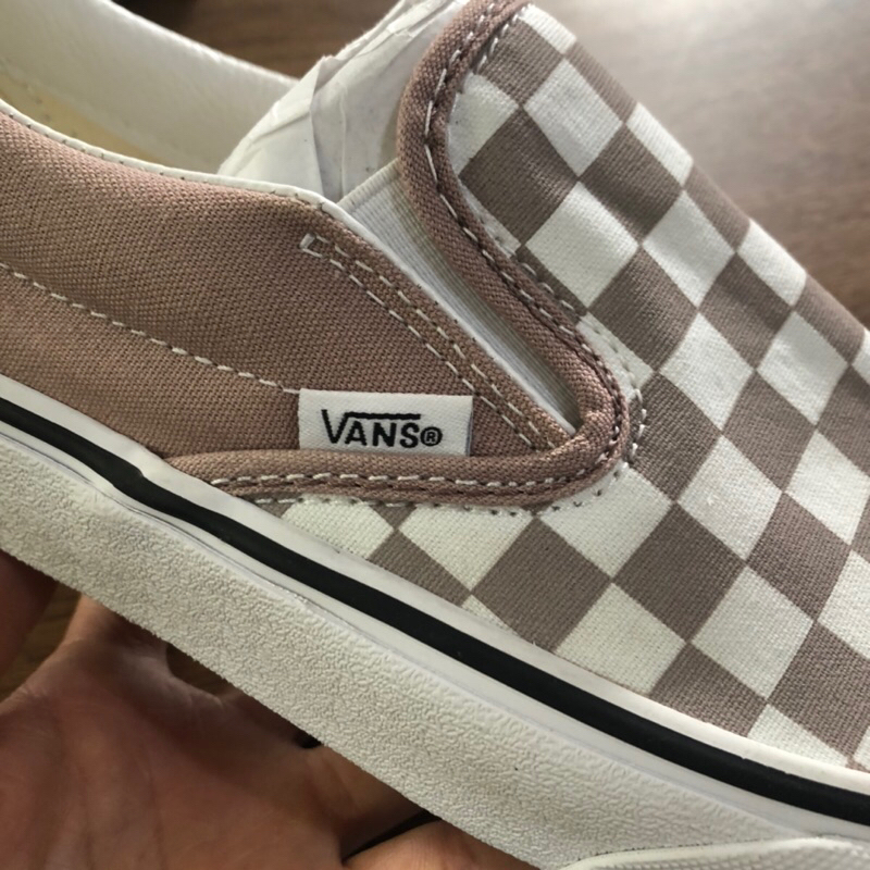 Giày slipon classic vans checkerboard lẻ size box thay thế