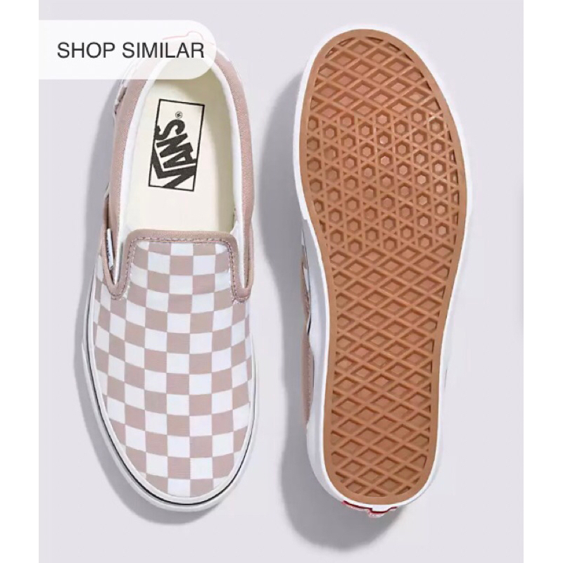 Giày slipon classic vans checkerboard lẻ size box thay thế