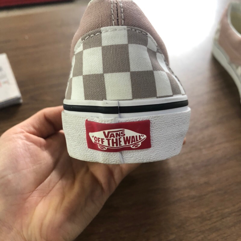 Giày slipon classic vans checkerboard lẻ size box thay thế