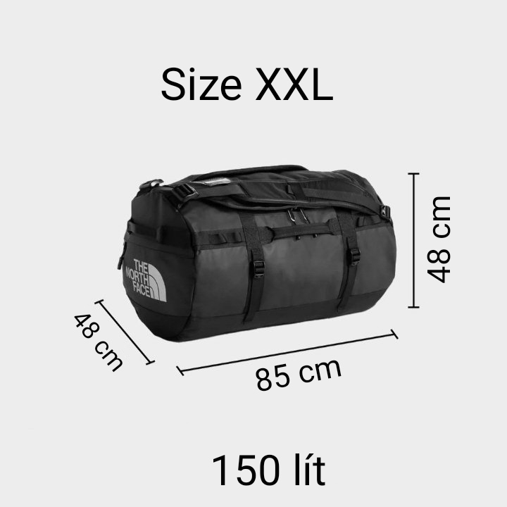 Balo Túi trống 125 lít - 150 lít chống nước The North Face Bace Camp Duffel Big Size
