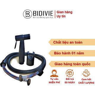 Vòi xịt vệ sinh màu đen, Vòi xịt toilet màu đen, Vòi xịt inox 304 màu đen