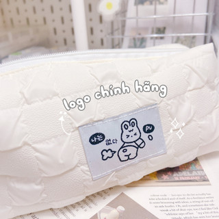 HỘP ĐỰNG BÚT VẢI BASIC FLUFFY HÀN QUỐC NGĂN RỘNG