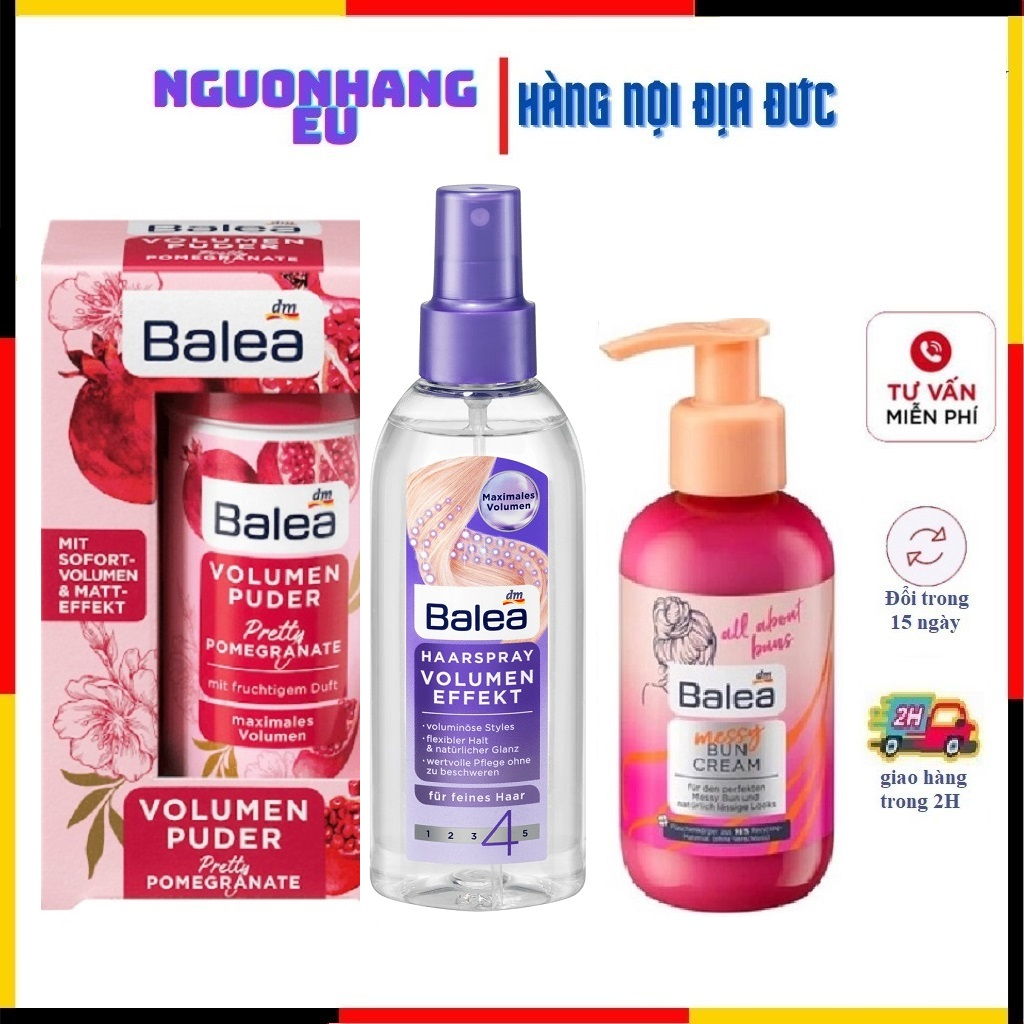 Kem làm phồng,bột làm phồng,Gel xịt làm phồng chân tóc và tạo kiểu tóc Balea Đức