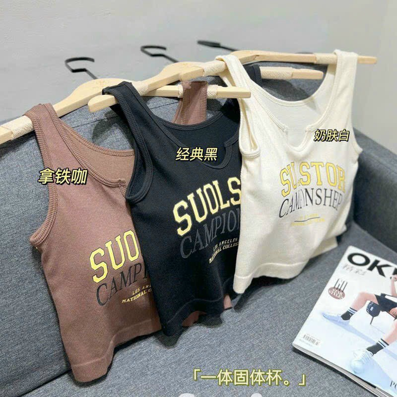 Áo Bra Nữ Ba Lỗ Dáng Lửng SUOlSTOR Chất Liệu Cotton Phong Cách Hàn Quốc