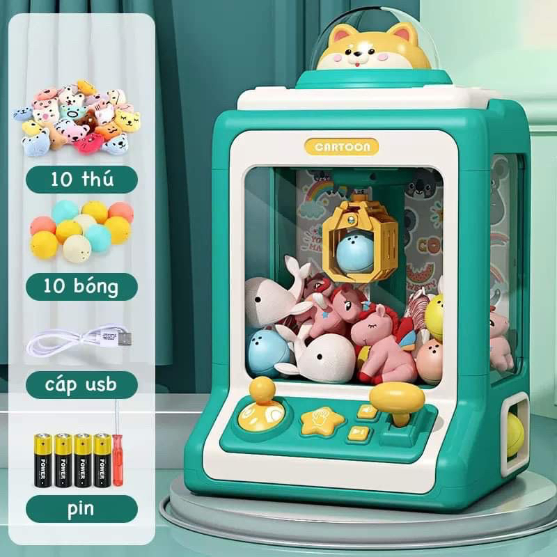 Máy Gắp Thú Mẫu Mới Cún Shiba Đồ Chơi Gắp Thú Bông Mini Cho Bé