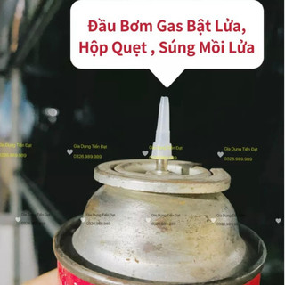 COMBO 5 Đầu chuyển đổi bơm gas bật lửa bằng bình gas du lịch