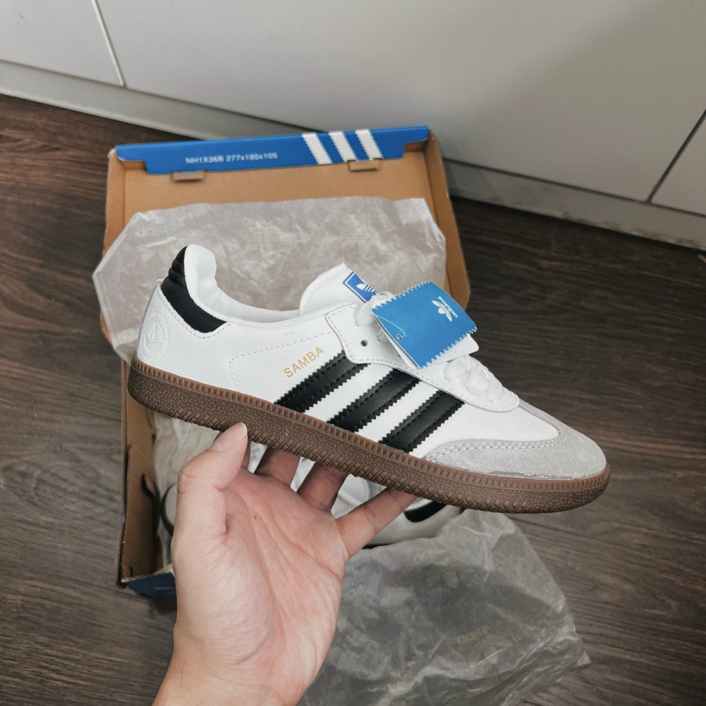 Giày thể thao Adi.Das Samba Classic White Black-Full box bill