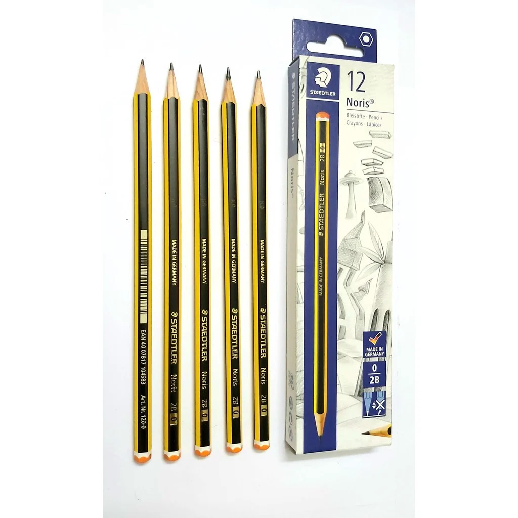 Bút chì 2B,Hb sọc vàng Staedtler Noris cao cấp (1 cây)