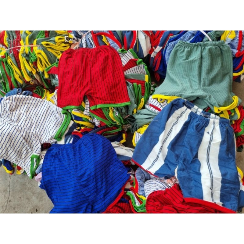 SÉT 10 QUẦN ĐÙI KẺ COTTON CHẤT DÀY ĐẸP CHO BÉ TRAI BÉ GÁI 5-18kg