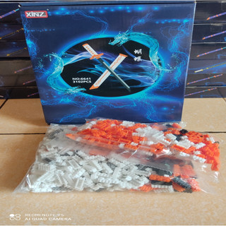 Mô hình lego lắp ráp kiếm katana - hộp to ráp đủ bộ vỏ và kiếm