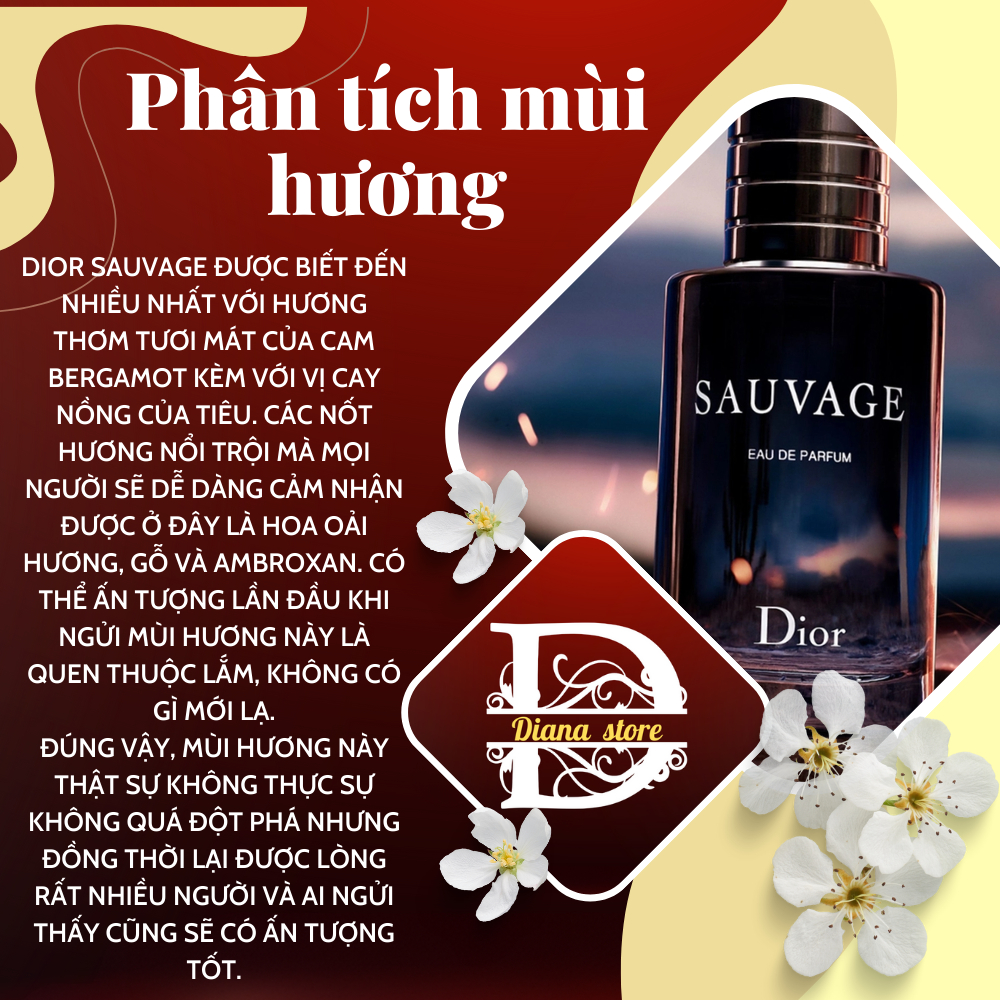 Nước hoa nam Dior.sauvage dạng chiết 10ml lịch lãm, phong trần- Diana Store | BigBuy360 - bigbuy360.vn