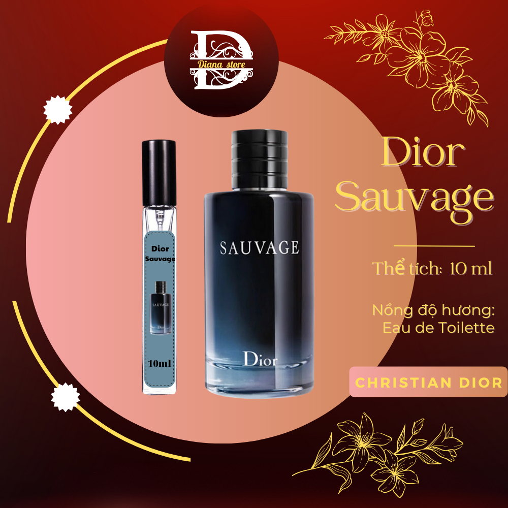 Nước hoa nam Dior.sauvage dạng chiết 10ml lịch lãm, phong trần- Diana Store | BigBuy360 - bigbuy360.vn