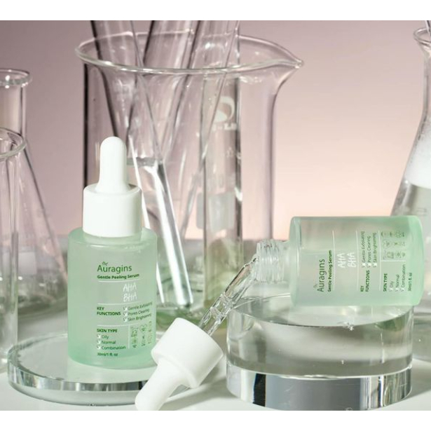 The Auragins Tinh chất tẩy tế bào chết AHA+BHA Gentle Peeling Serum 30ml