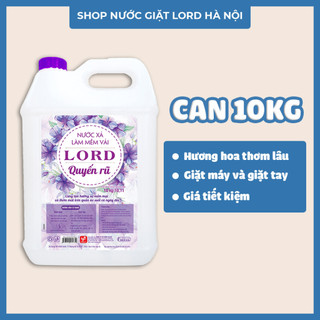 Nước xả vải Lord 10kg hương Quyến rũ làm mềm vải, lưu hương quần áo thơm lâu