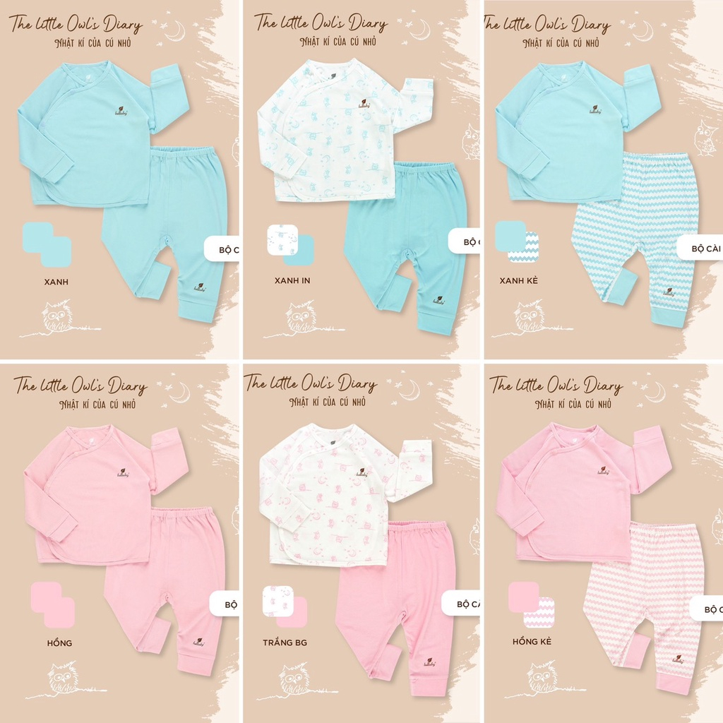 Bộ cài chéo bo tay modal mềm mịn Lullaby NH607P- NH351M