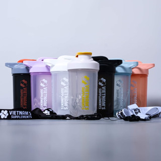 Bình SHAKER Gym, bình nước thể thao, chạy bộ, đạp xe nhựa cao cấp an toàn