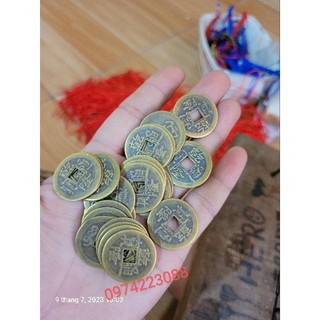 Đồng xu cổ đồng xu may mắn bỏ ví
