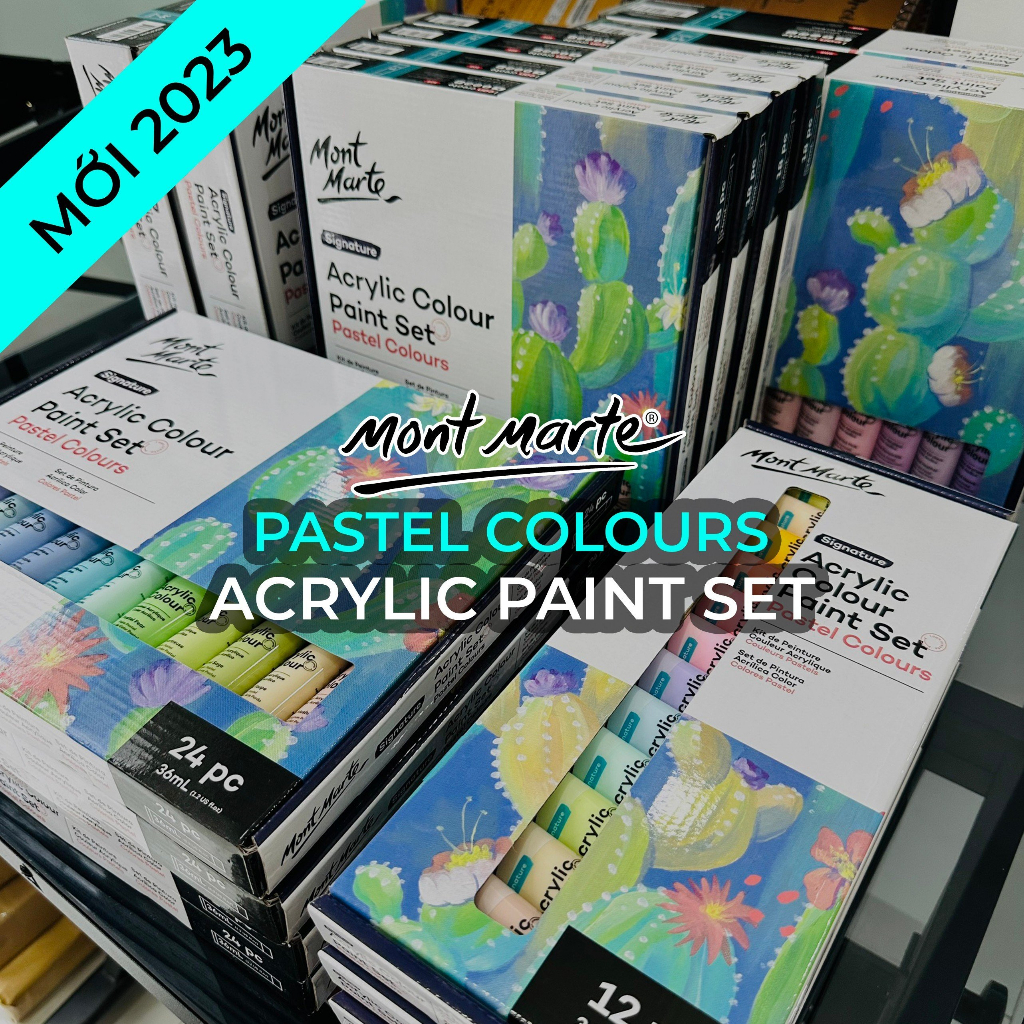 Màu Acrylic Colour Pastel Paint Set Signature 36ml - Mới 2023